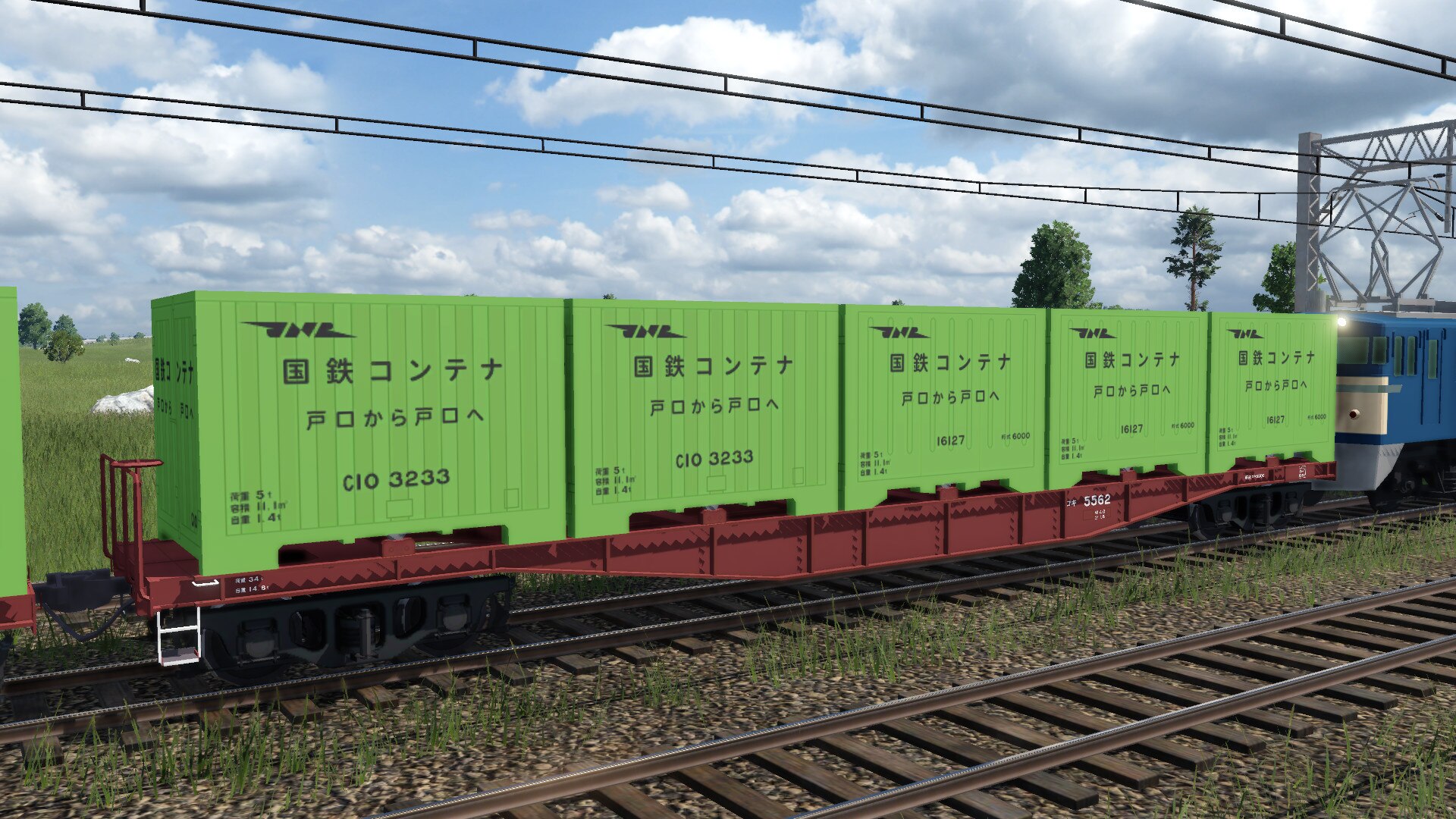 Steamワークショップ::日本国鉄 コキ5500形・チキ5000形 コンテナ車