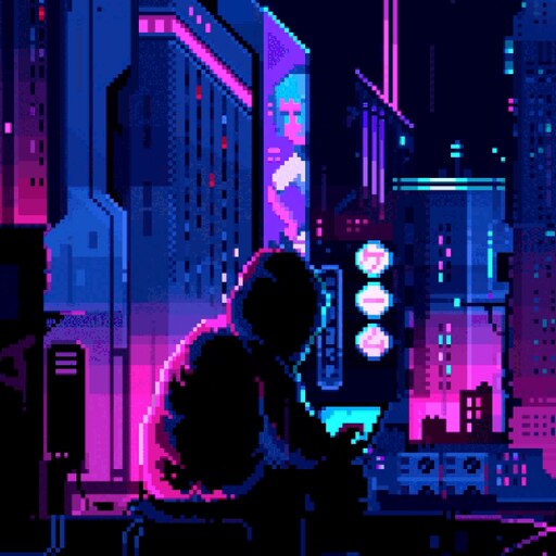 Steam Workshop::Cyberpunk - Animated Neon Pixel Art Background