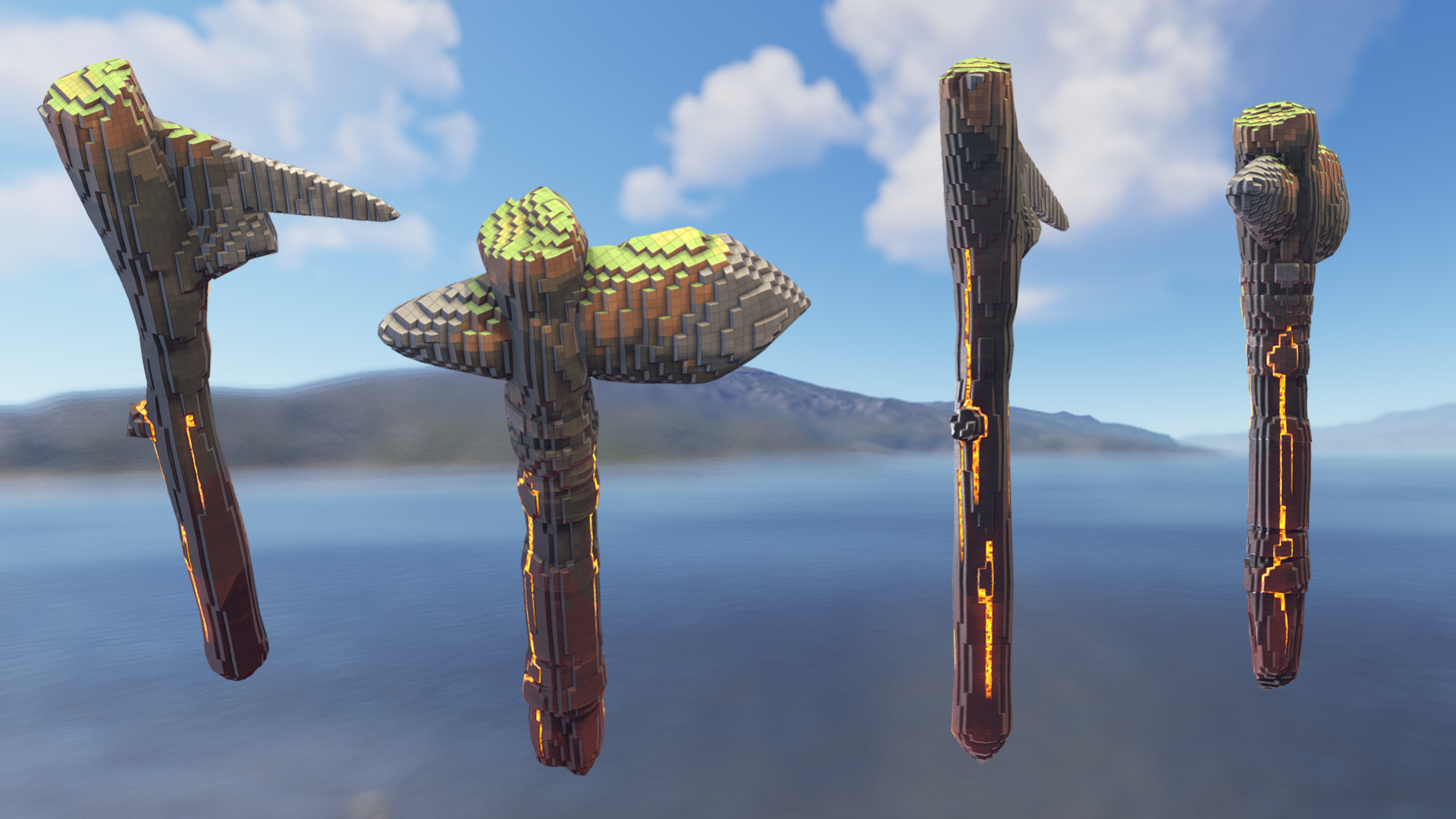 Pixel Stone Hatchet thumbnail 2