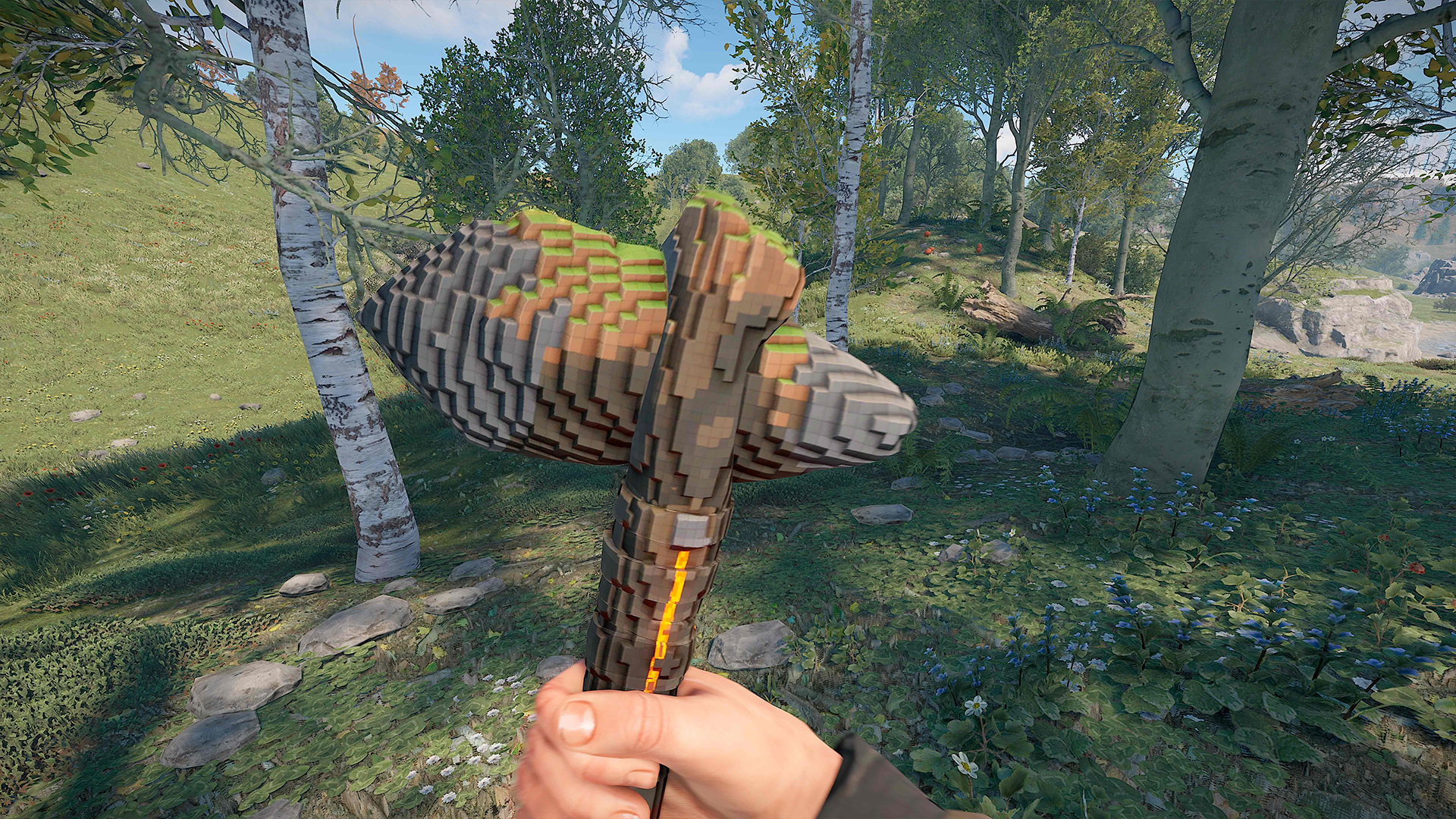 Pixel Stone Hatchet thumbnail 4