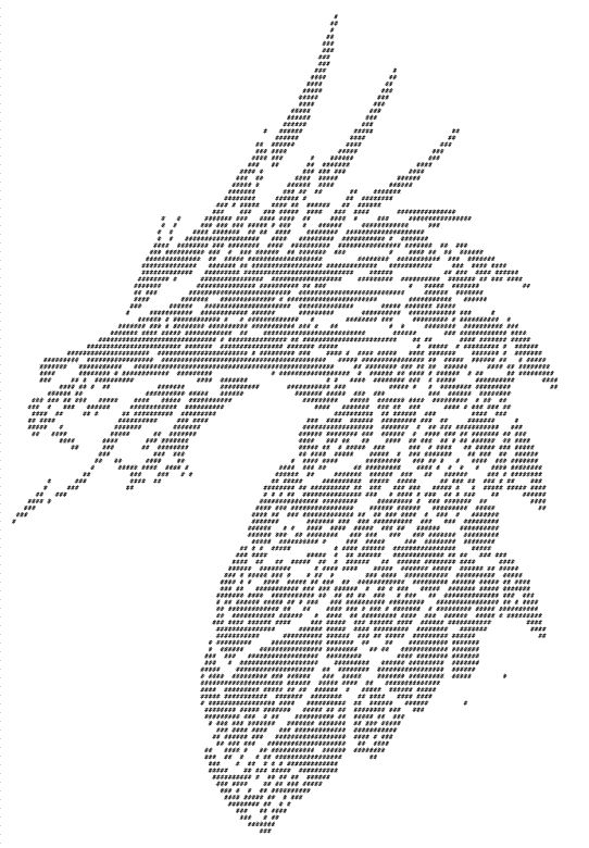 Автомат из символов. ASCII-Графика. Символы картинки. Символьная Графика. Рисунки знаки