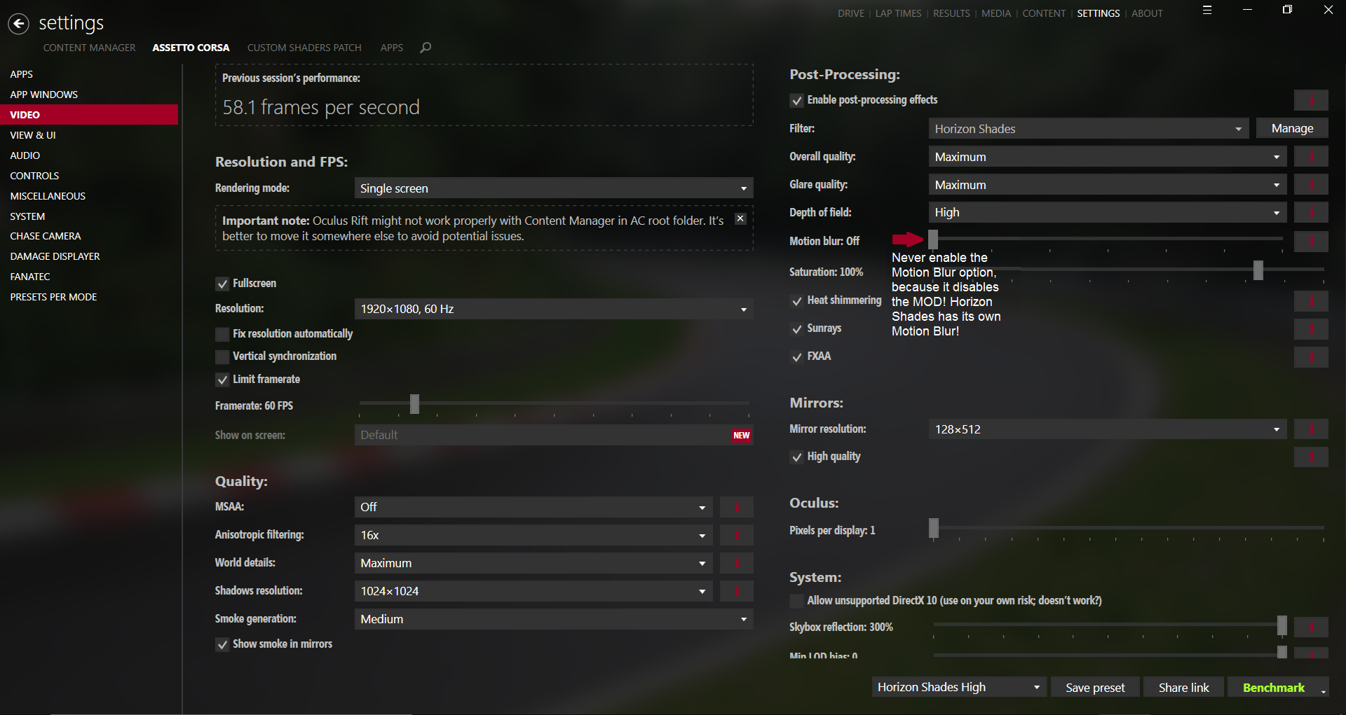 AcTools Cars Manager – Assetto Corsa