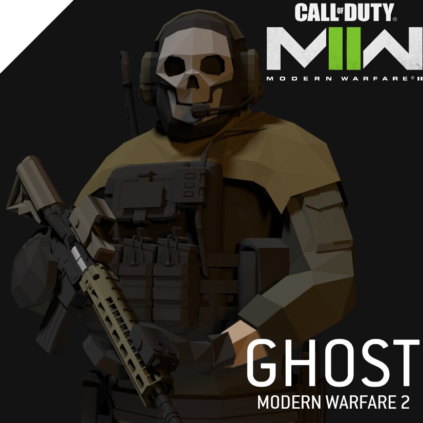 Ghost From COD:MWII lieutenant Simon ghost Riley 