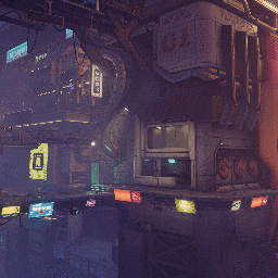 Cyberpunk City At Night