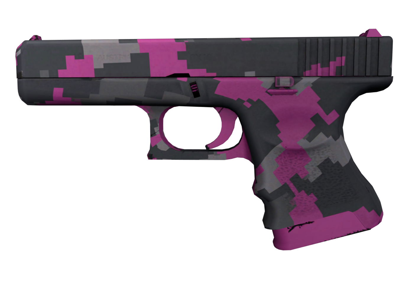 Розовые скины кс. Glock Pink DDPAT. Глок 18 розовый. Пиксельный Глок. Glock-18 | пиксельный камуфляж «розовый».