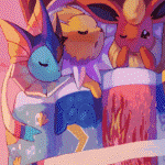 🐌 Pokemon Eevee Evolution : Nap time Together ║Artwork by KoriArredondo ║
