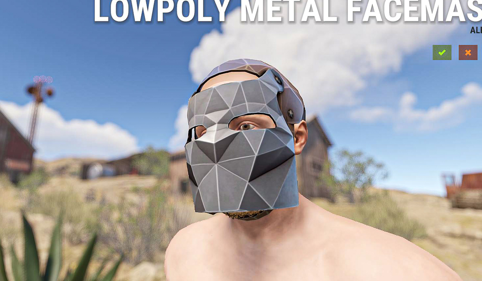 Low Poly Metal Facemask thumbnail 2