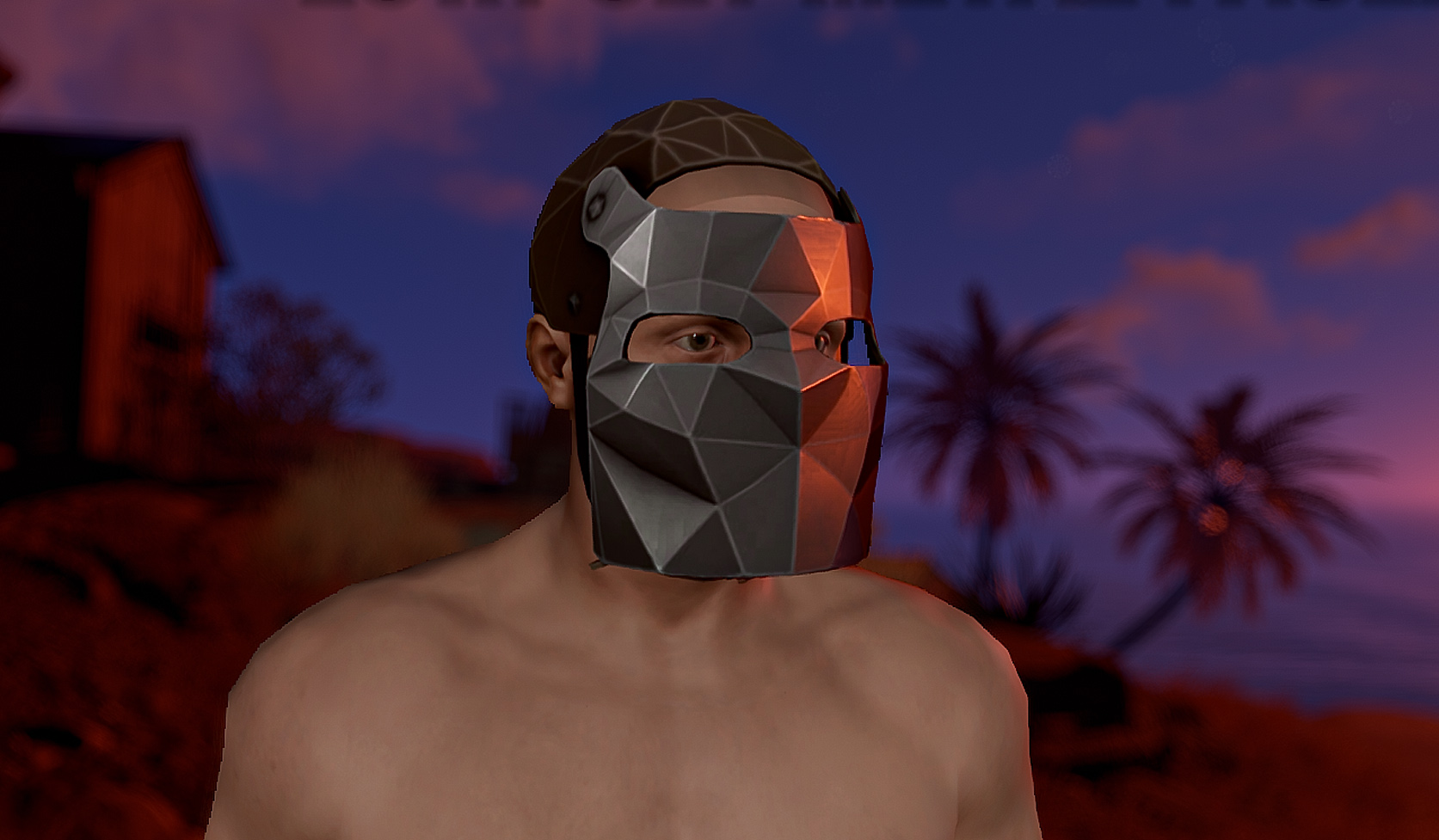Low Poly Metal Facemask thumbnail 3