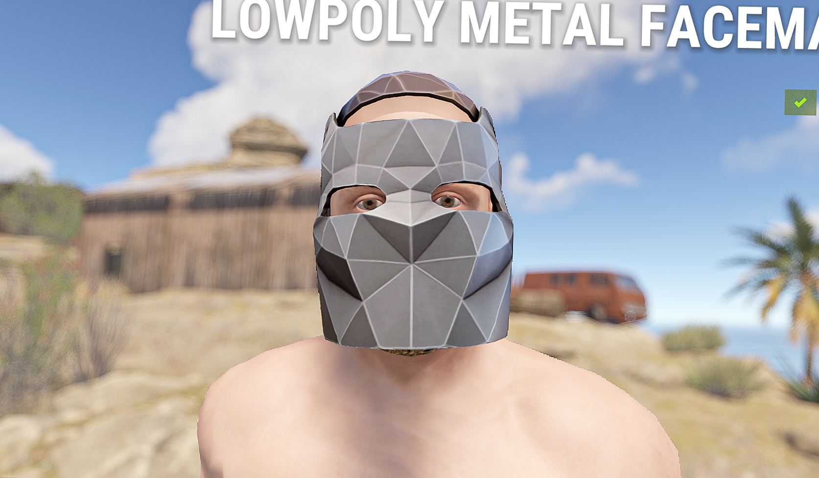 Low Poly Metal Facemask thumbnail 4