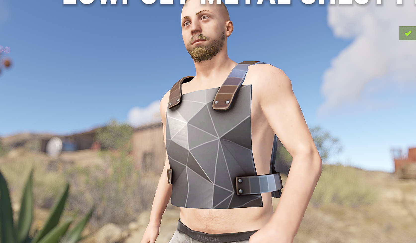 Low Poly Metal Chestplate thumbnail 2