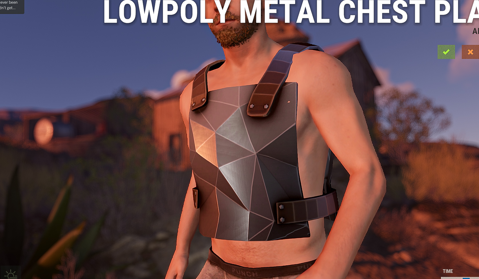 Low Poly Metal Chestplate thumbnail 3