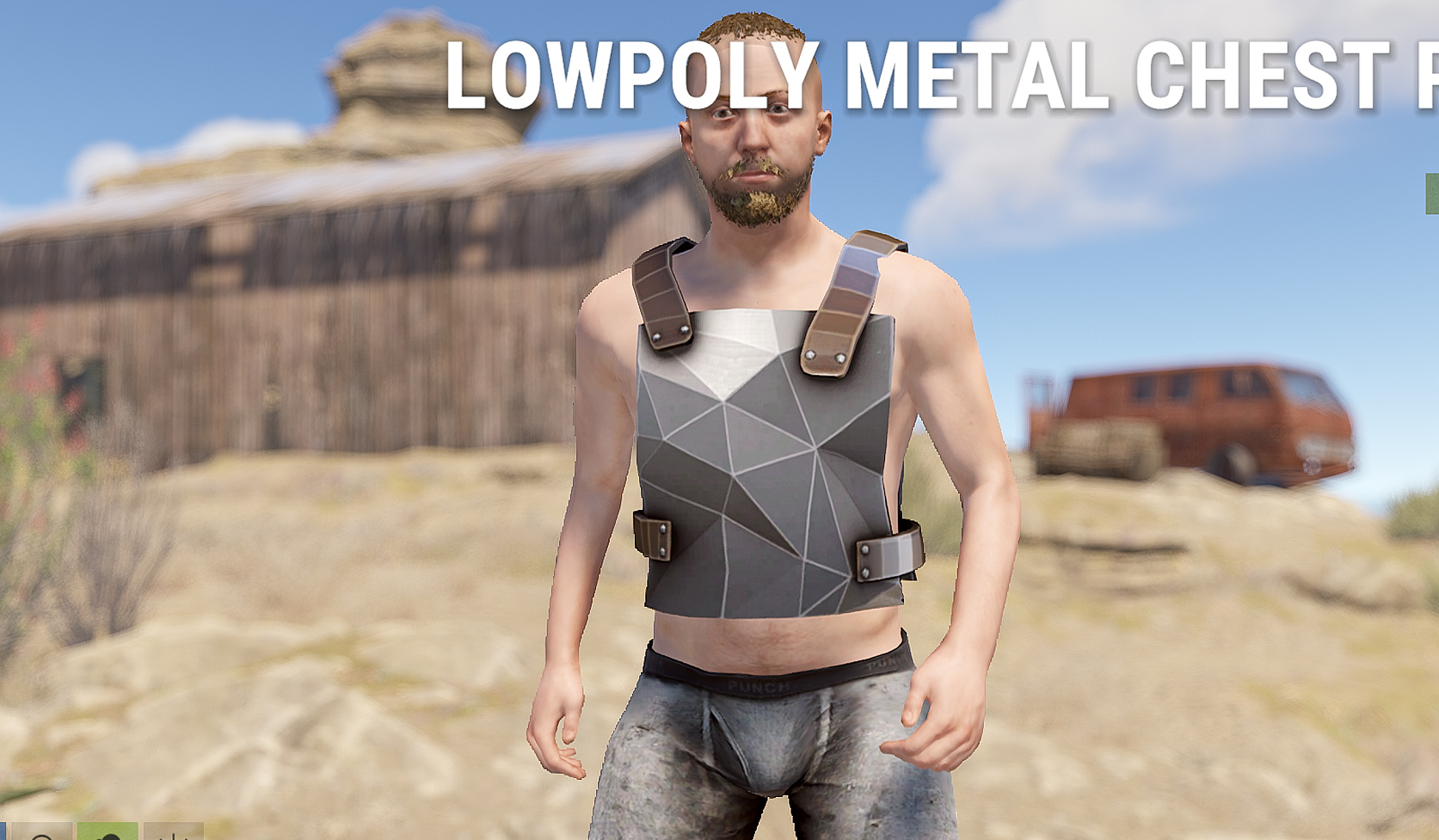 Low Poly Metal Chestplate thumbnail 4