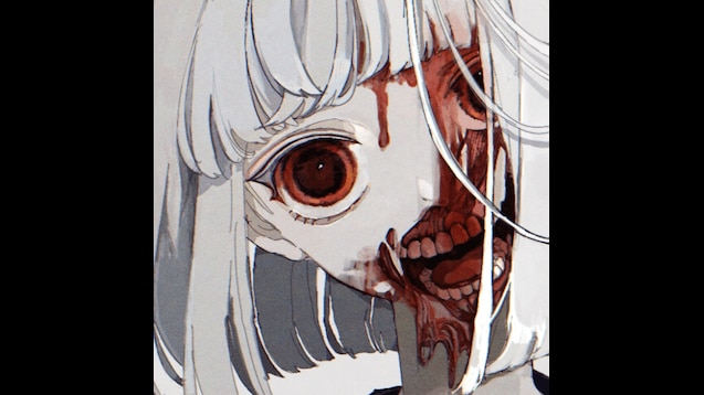 scary anime girl Stock Vector Image & Art - Alamy