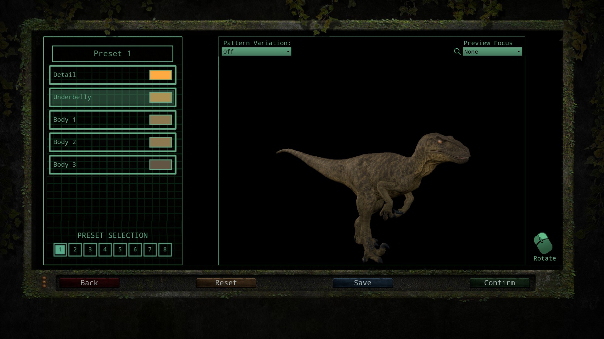 Steam Community :: Guide :: Utahraptor Skin Colour Guide (Legacy)