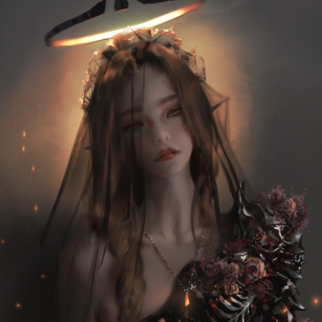 Bride of Embers - WLOP 4K