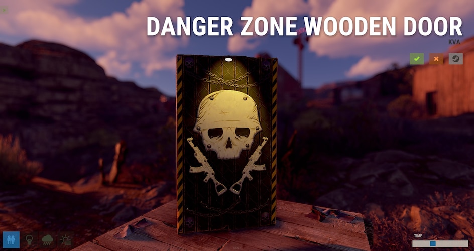 Danger Zone Wooden Door - image 1