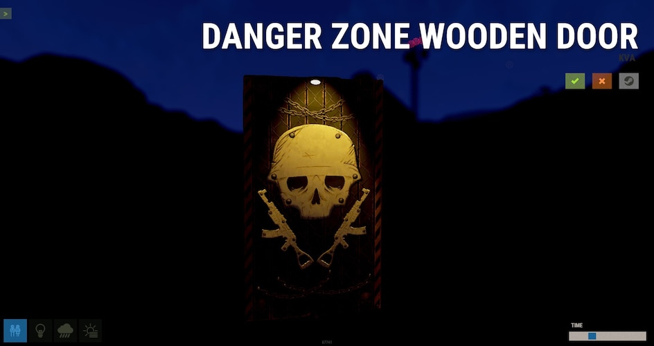 Danger Zone Wooden Door - image 2