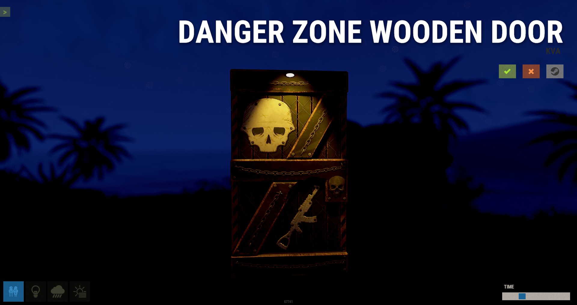 Danger Zone Wooden Door thumbnail 4