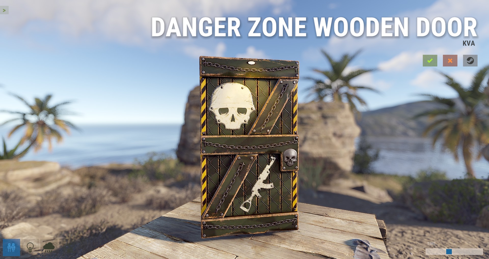 Danger Zone Wooden Door thumbnail 6