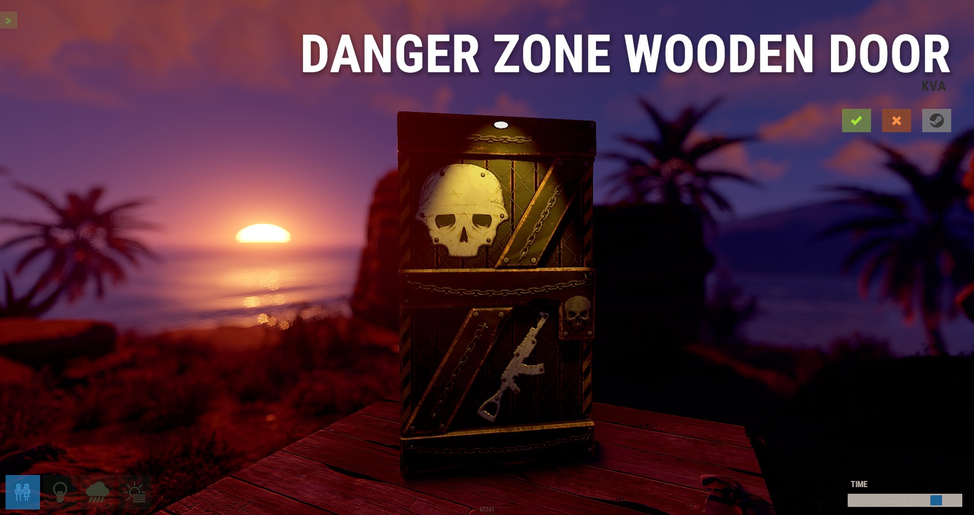 Danger Zone Wooden Door thumbnail 7