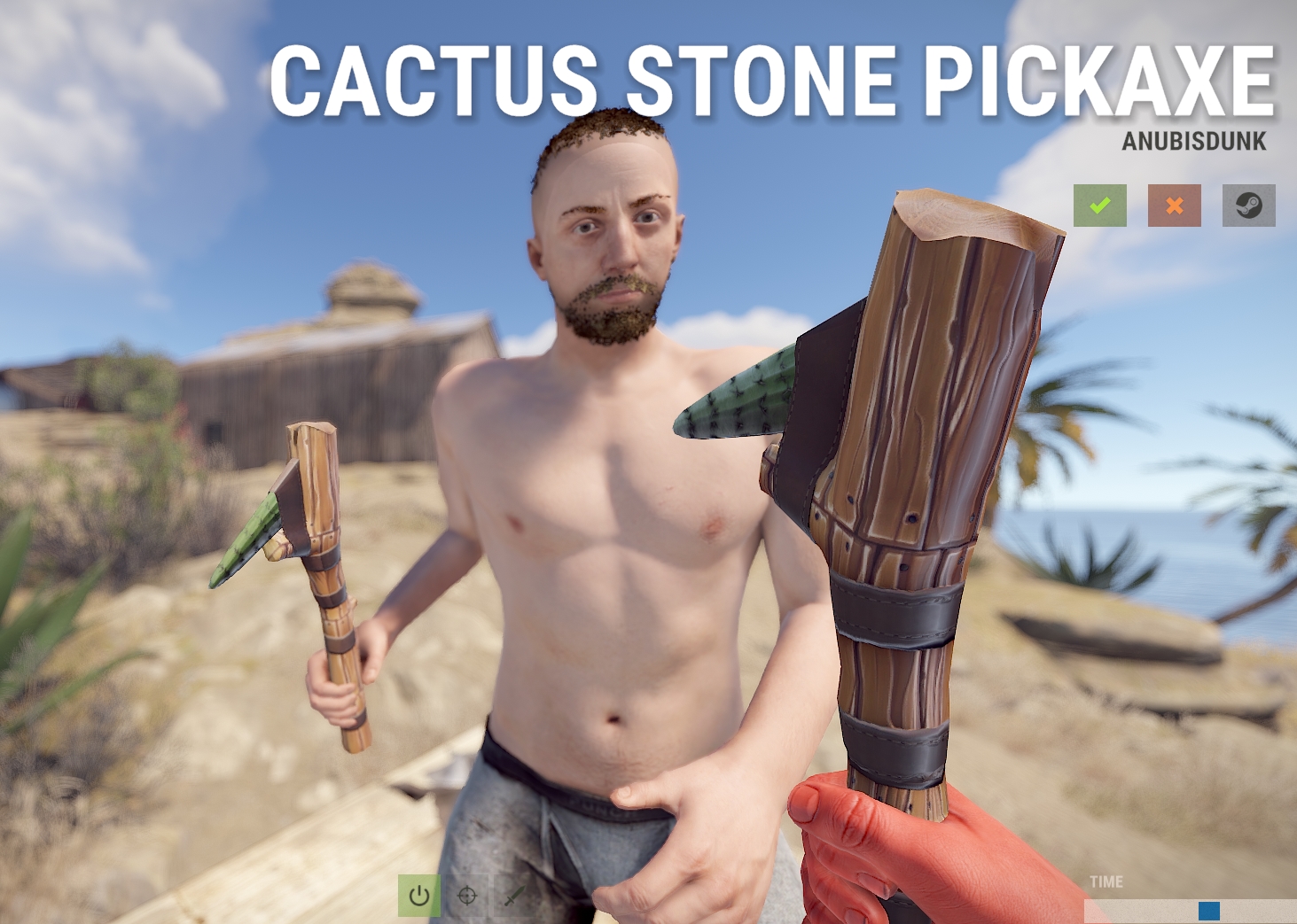 Cactus Stone Pickaxe thumbnail 2