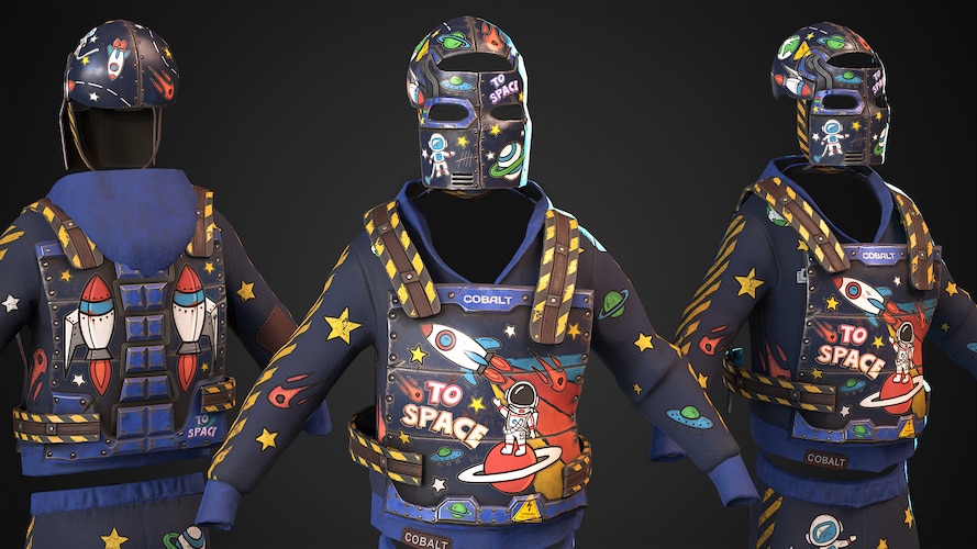 Space Raider Facemask - image 1