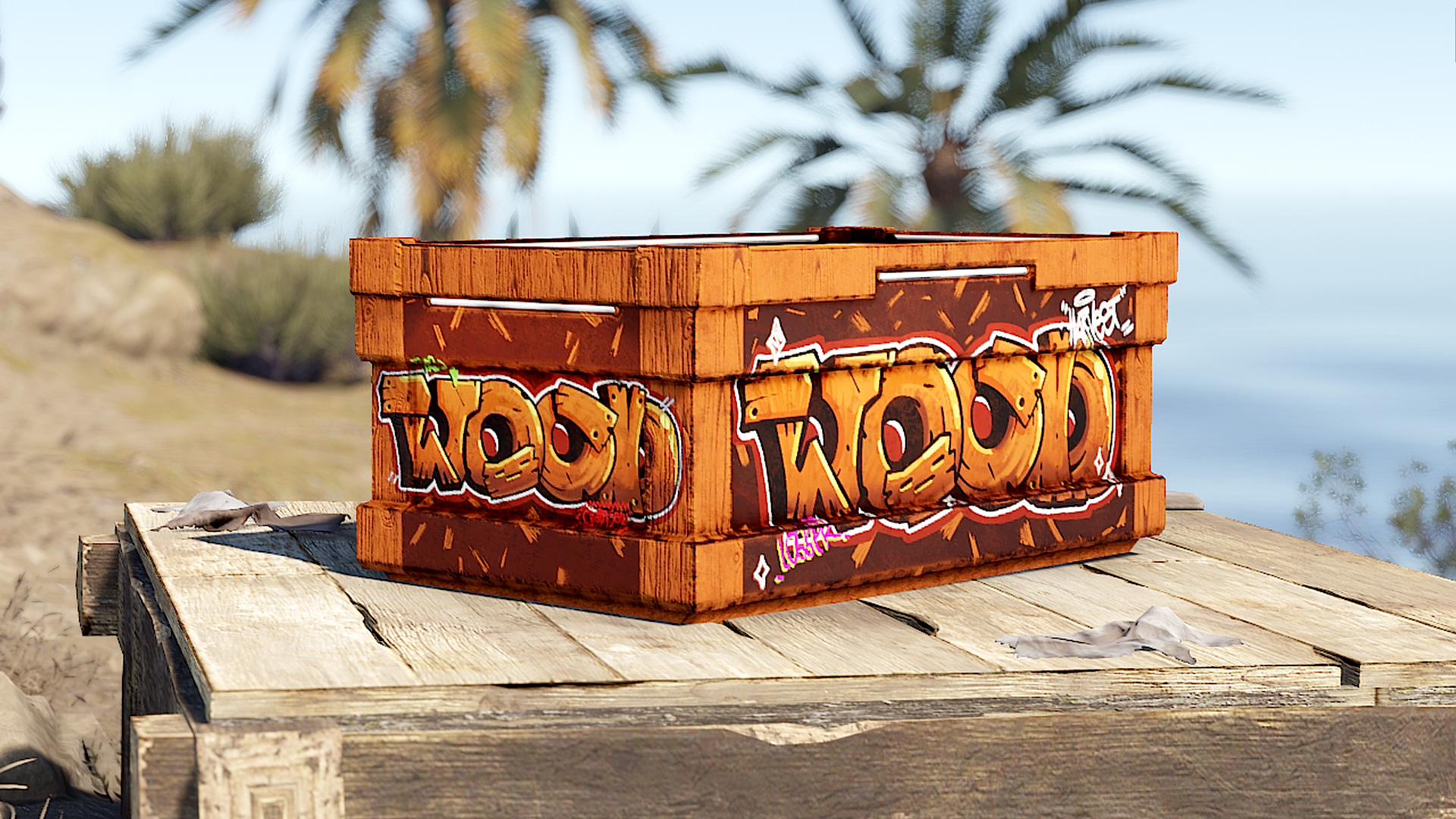 Graffiti Wood Storage thumbnail 5