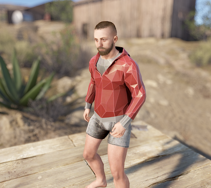 Low Poly Hoodie thumbnail 2