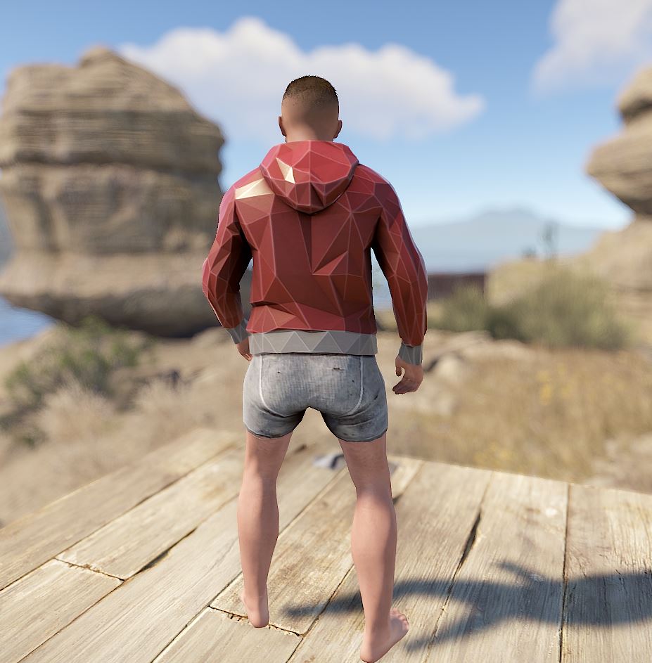 Low Poly Hoodie thumbnail 3