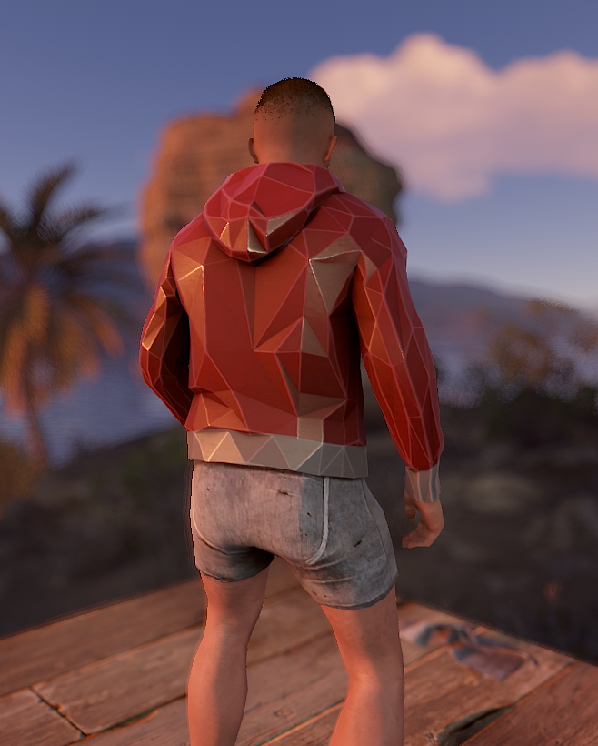 Low Poly Hoodie thumbnail 4