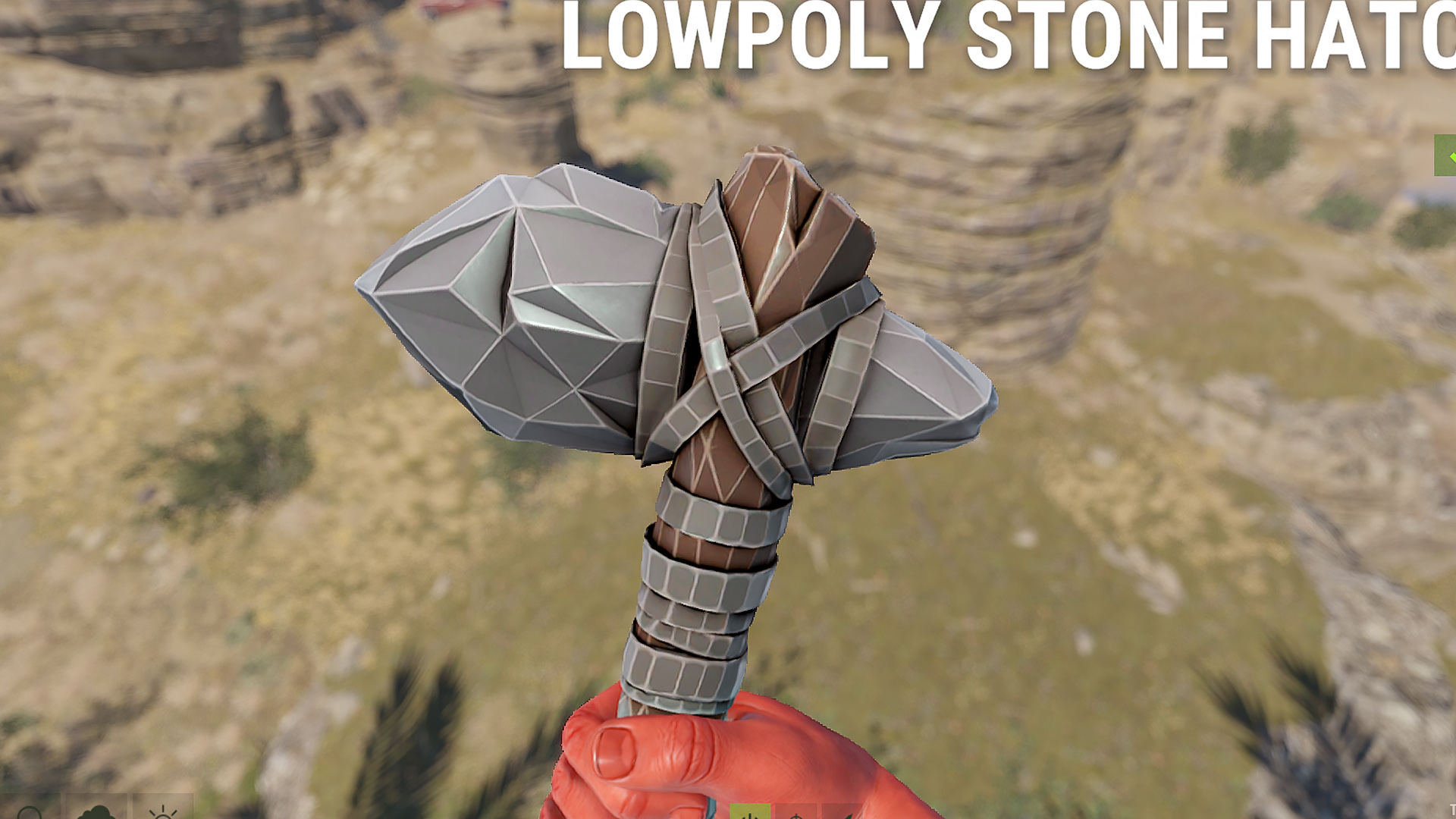 Low Poly Stone Hatchet thumbnail 2