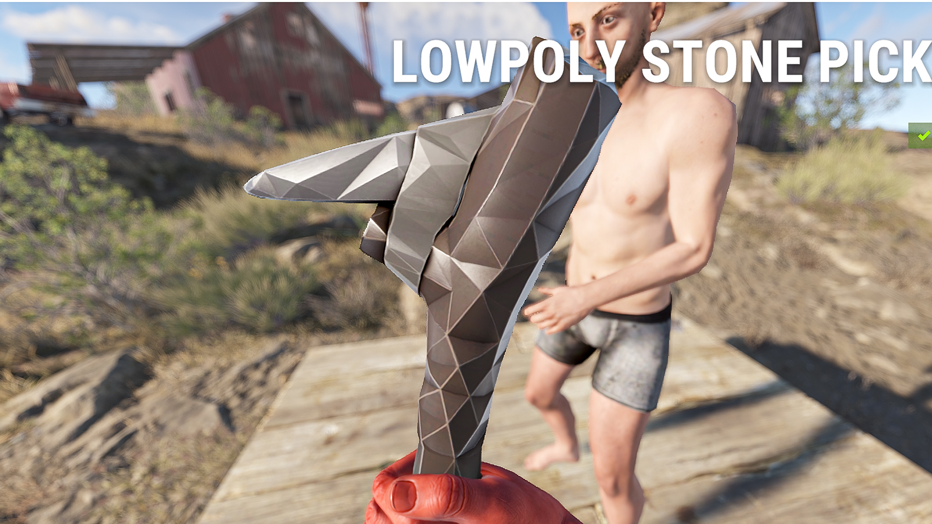 Low Poly Stone Pickaxe screenshot 1