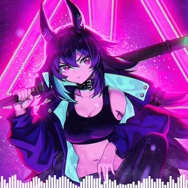 Cyberpunk Anime Girl [Visualizer 4K]