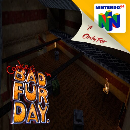 Authentic buy N64 Nintento 64 Conker's Bad Fur Day! Tested! Works!