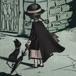 Girl & Cat