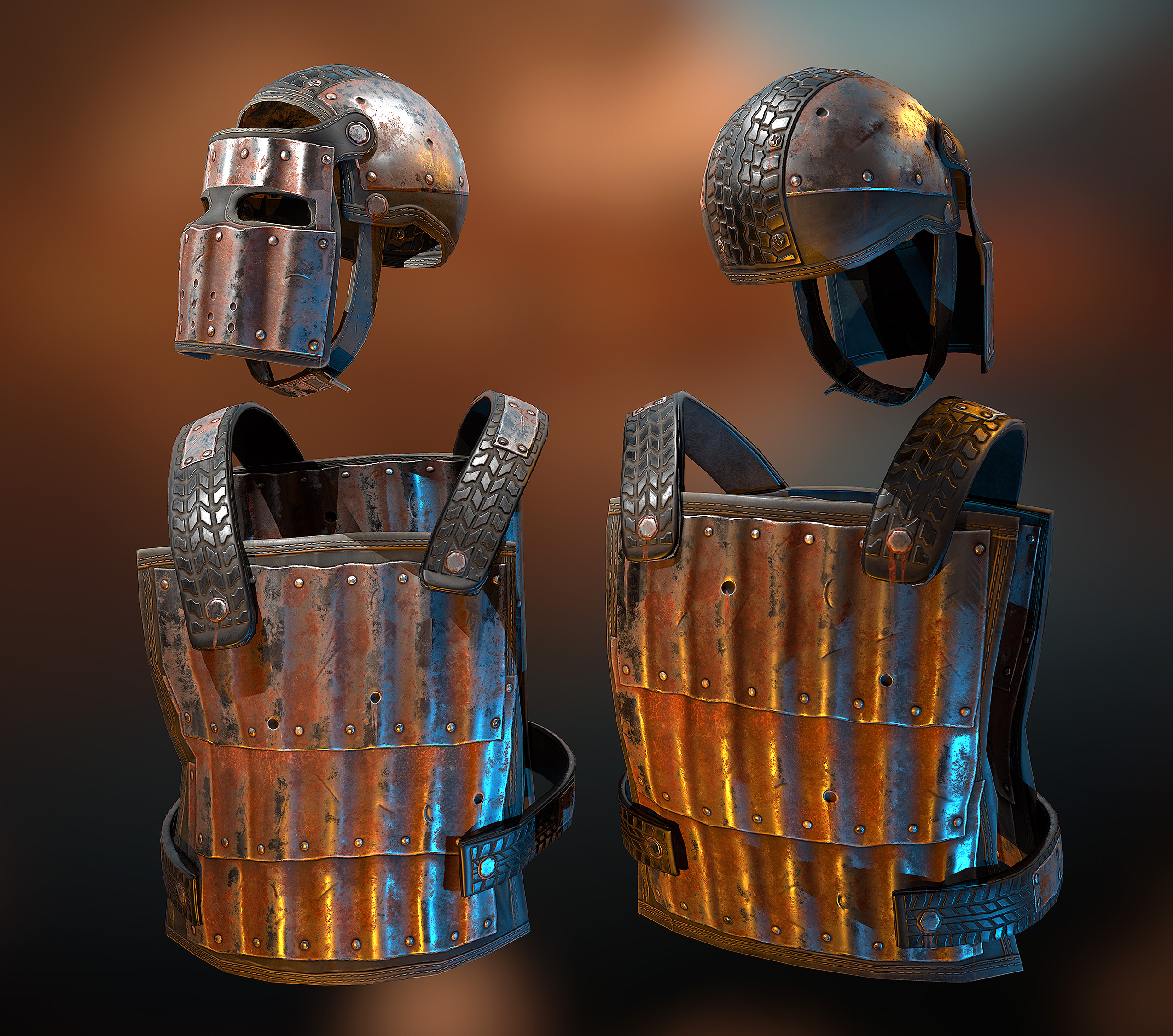 Corrugated Steel Facemask screenshot 1