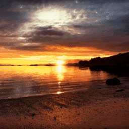 Seaside Sunset 4k