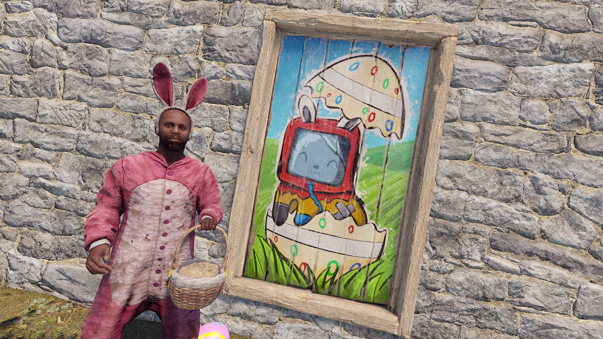 Funny Bunny Wood Door thumbnail 6