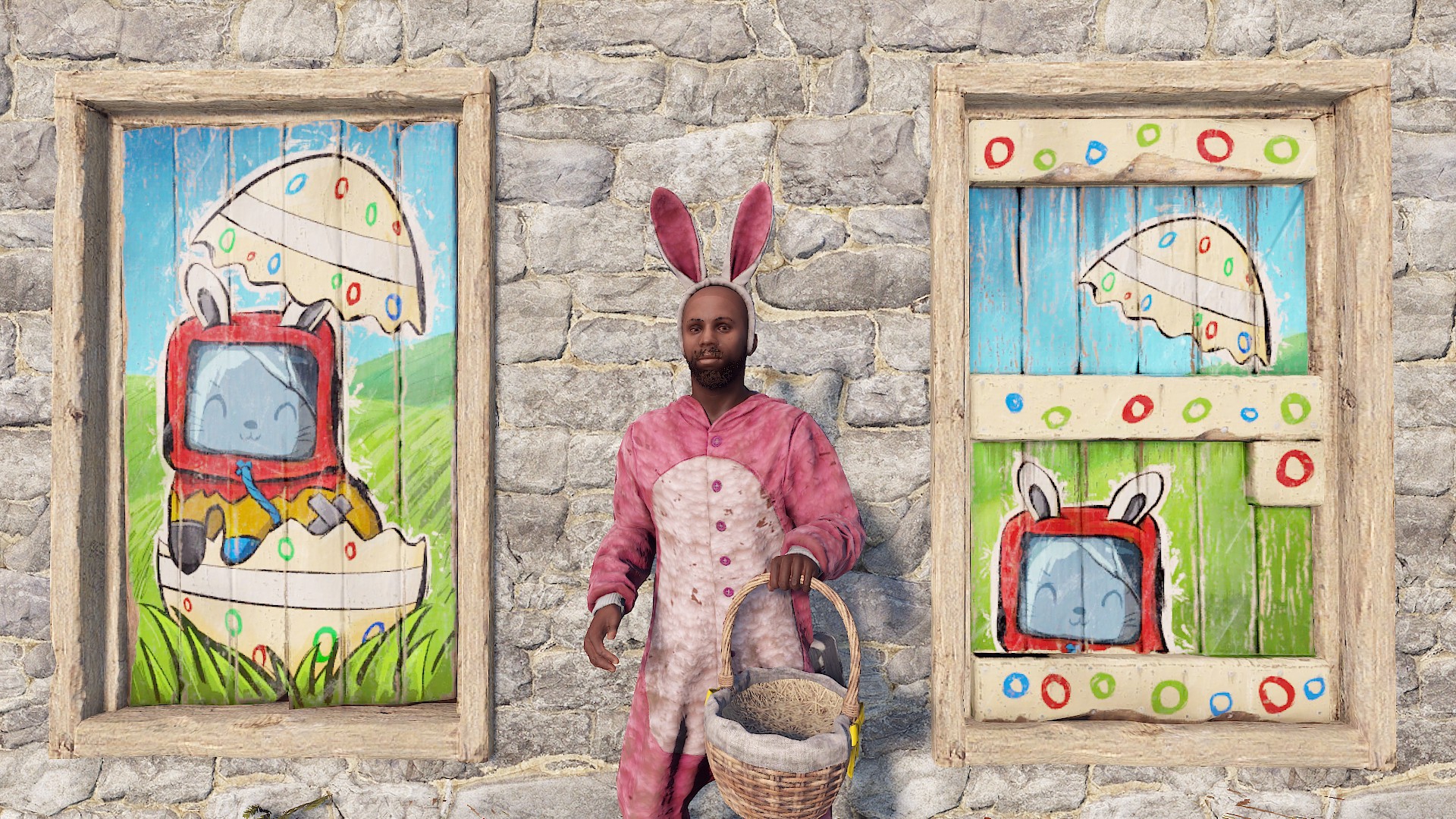 Funny Bunny Wood Door screenshot 1