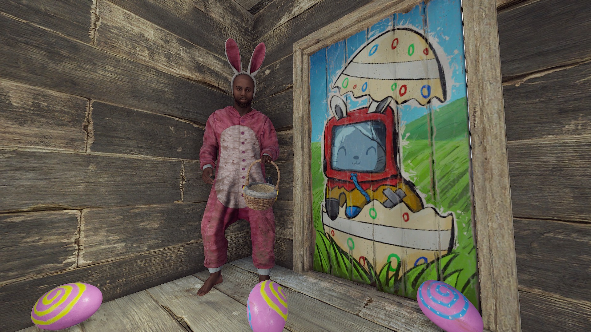 Funny Bunny Wood Door thumbnail 7