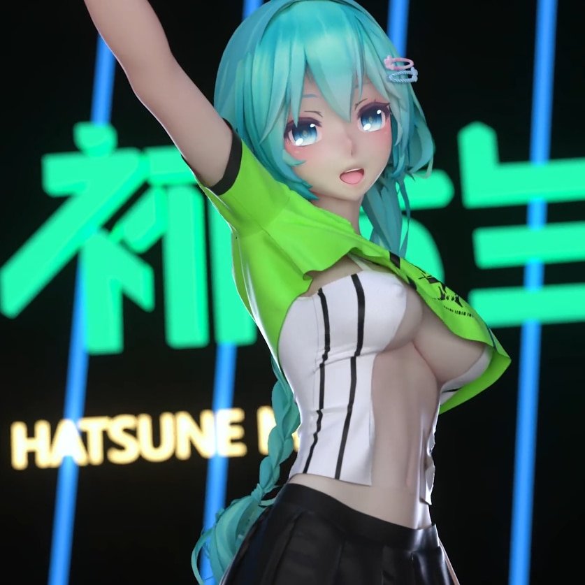 【MMD】MIKU 初音ミク - Catch The Wave , R-18