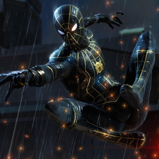 Steam Workshop::Marvel's Spider-Man Remastered Black And Gold Suit wallpaper