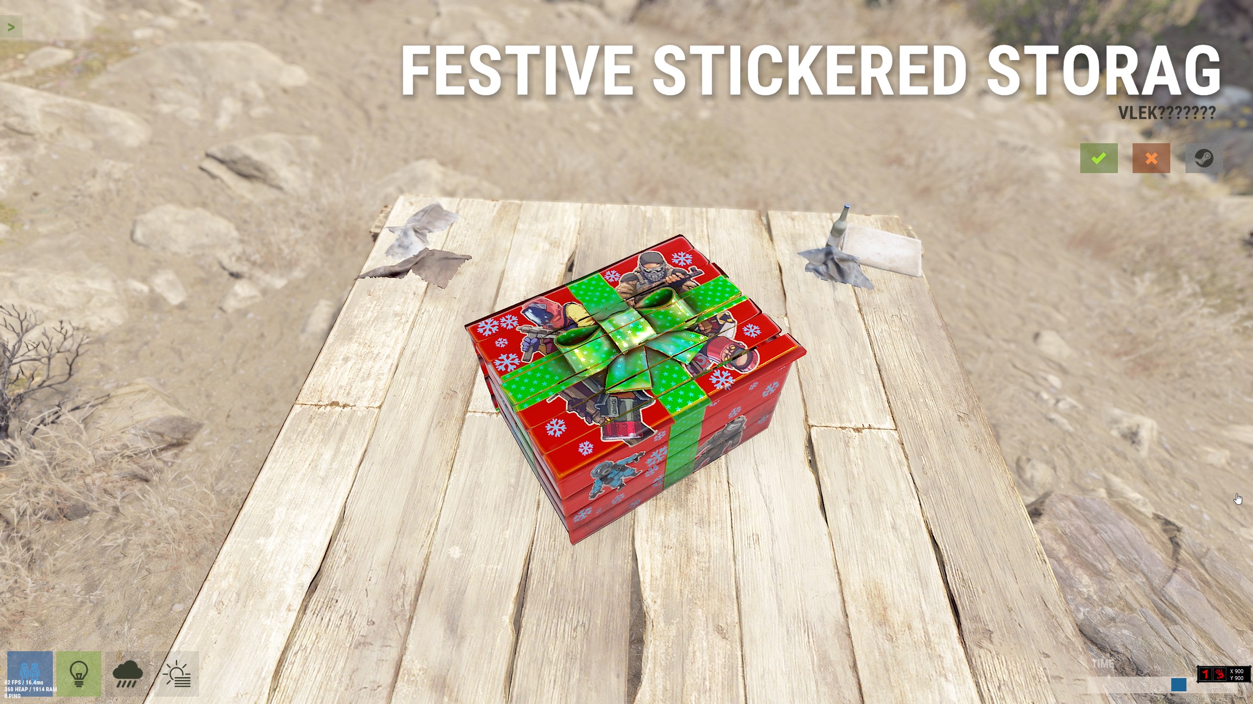 Festive Stickered Storage Box screenshot 1
