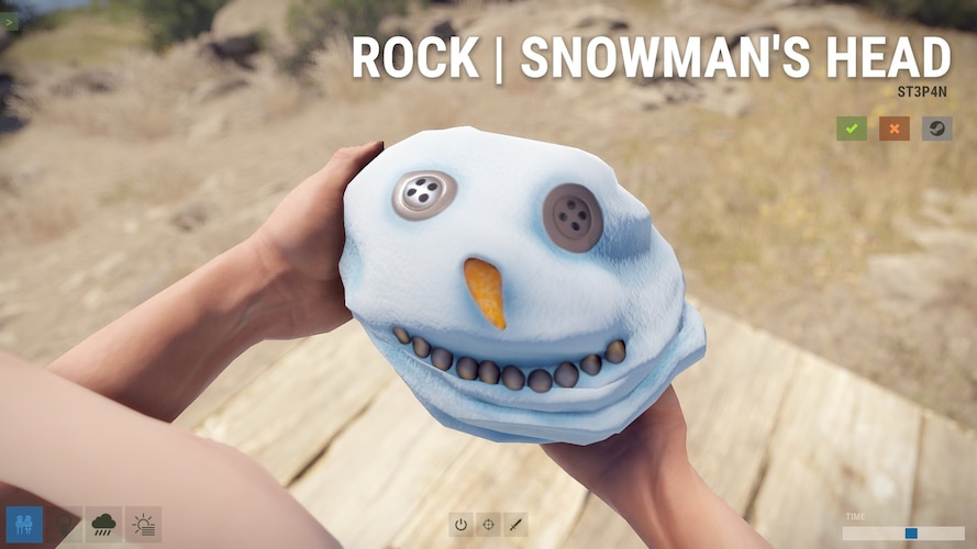 Snowman Head Rock - image 1