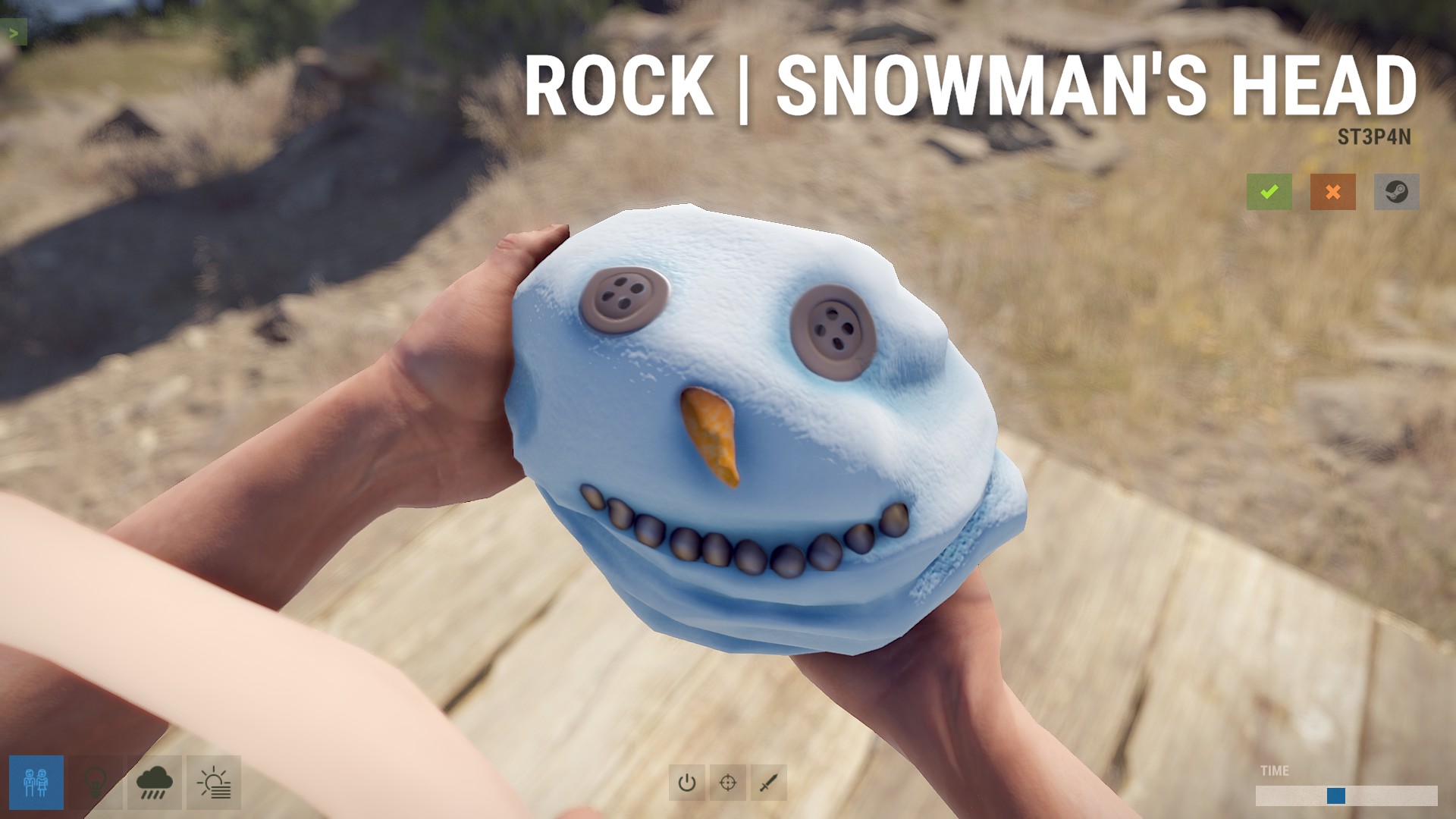 Snowman Head Rock thumbnail 2