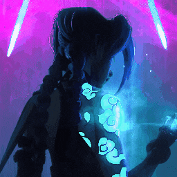 Arcane Jinx Purple/Blue [4K]