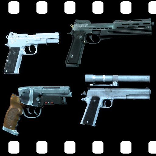 Steam Workshop::Guns (Props) Of The Cinema: 80's Pistols