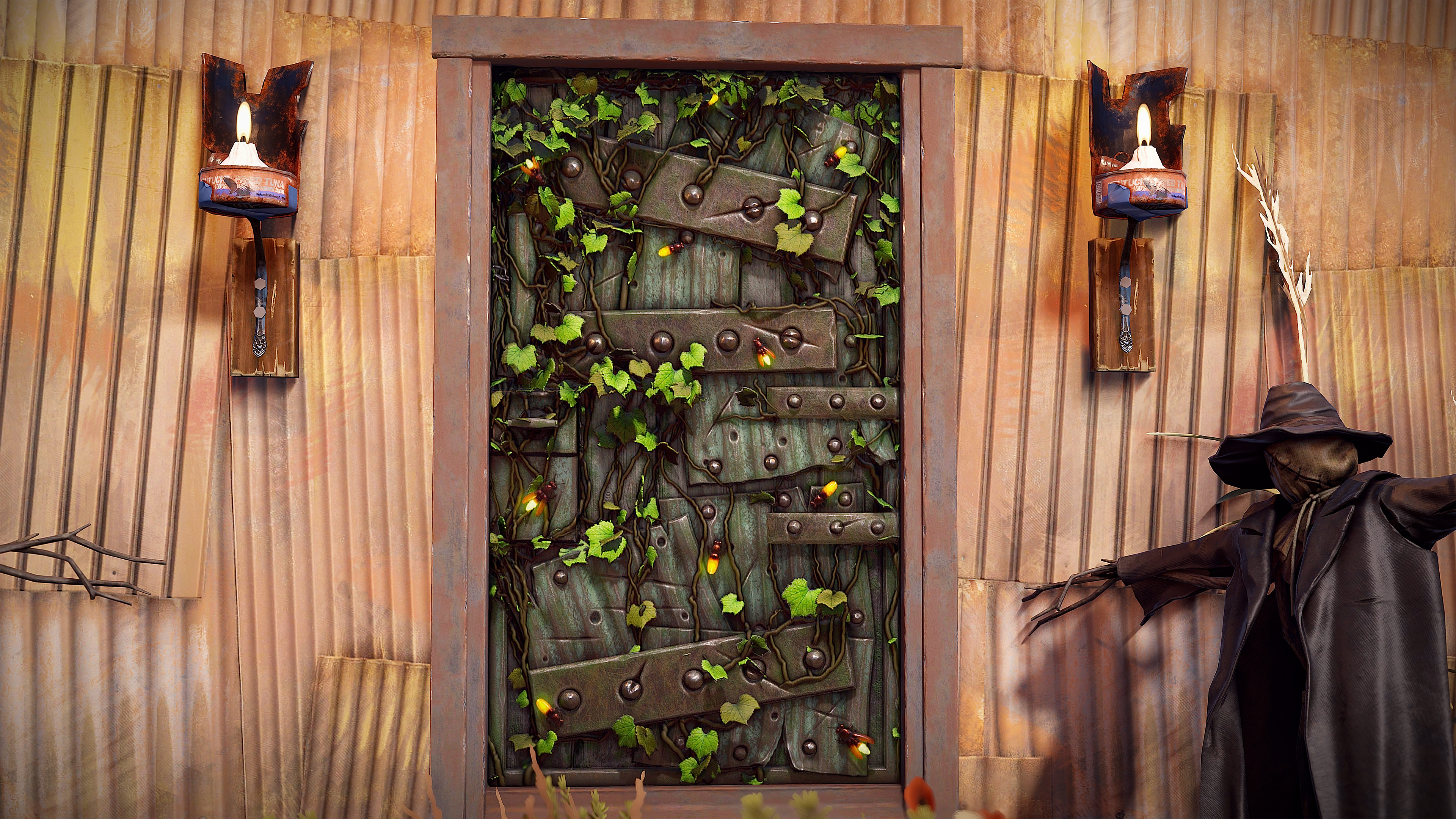 Fireflies Metal Door screenshot 1