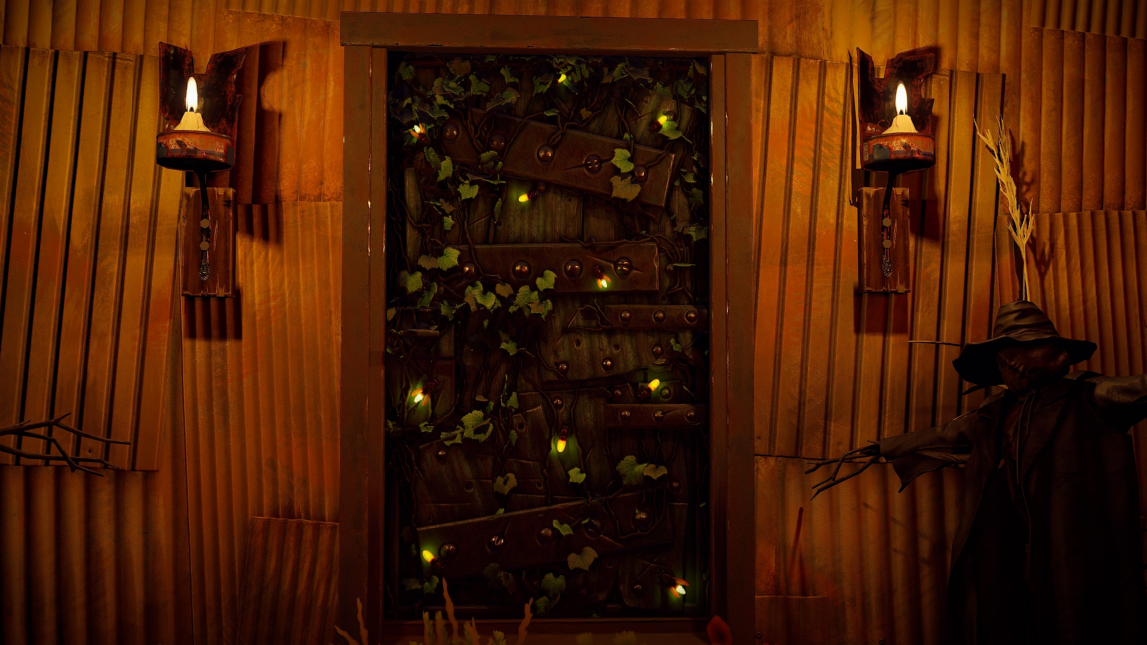 Fireflies Metal Door thumbnail 2