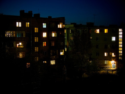 Как выглядят дома ночью Как выглядят дома ночью